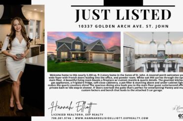 JUST LISTED | The Gates of St. John IN Home For Sale | 10337 Golden Arch Ave. St. John IN 46373