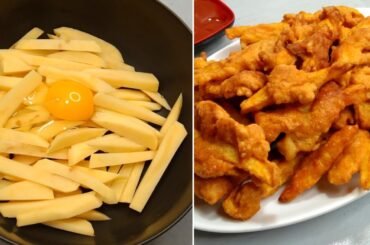 Crispy Egg French Fry Recipe | Egg Snacks Recipe | Easy & Delicious Egg French Fries | Toast log