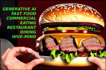 Generative AI Fast Food Commercial Eating Video Restaurant Review Artificial Intelligence 4K