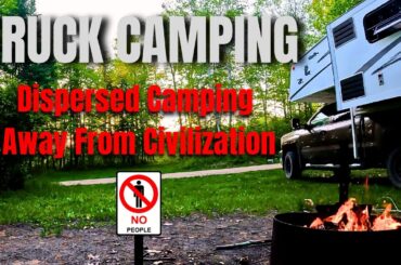 Solo Truck Camping on the busiest day of the year.