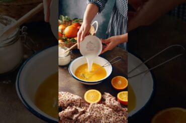 Elevating Your Baking Skills Easy Orange Jelly Tart Cake Making Techniques #shorts