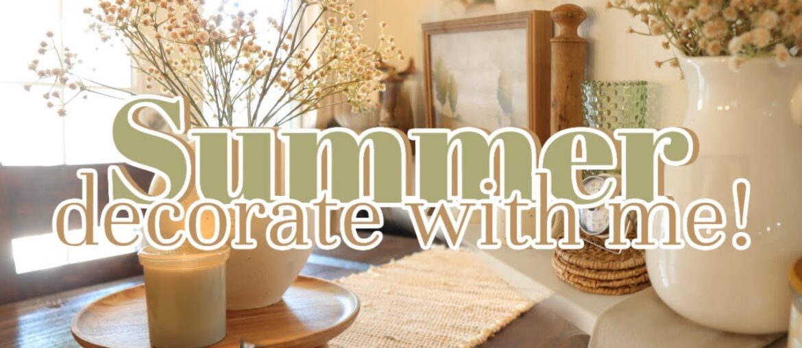 SUMMER DECORATE WITH ME 2023 | DECORATING FOR SUMMER | Summer coffee bar & dinning room! SUMMER DECORATE WITH ME 2023 | DECORATING FOR SUMMER | Summer coffee bar & dinning room!
