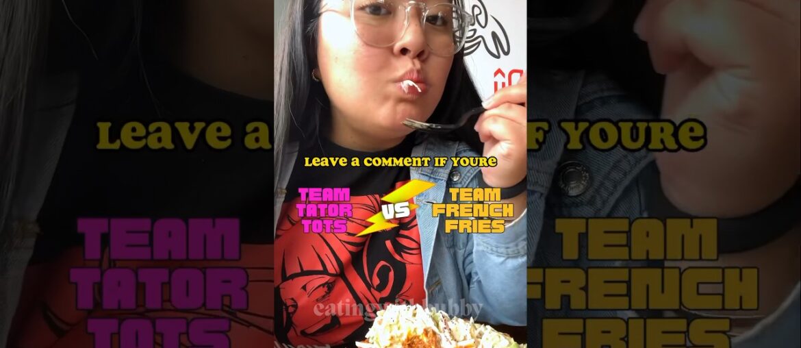 Team Tator Tots or Team French Fries? #doghaus #hotdog #tatortots #chickensandwich #shorts