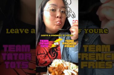 Team Tator Tots or Team French Fries? #doghaus #hotdog #tatortots #chickensandwich #shorts