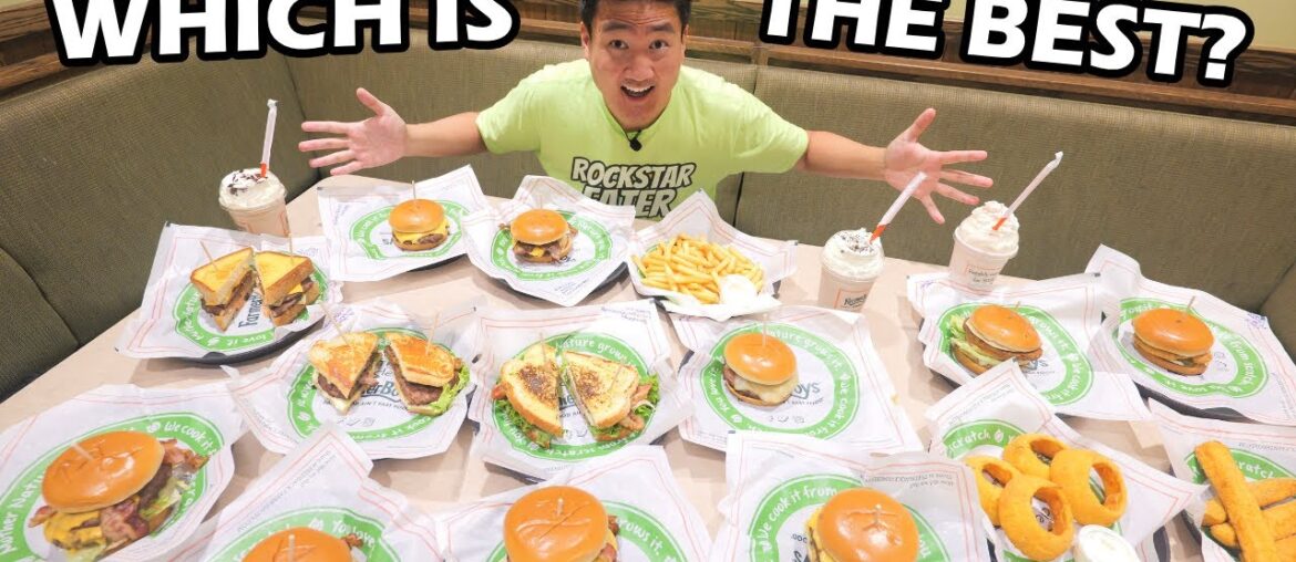 I Ate Every BURGER on the Menu at FARMER BOYS!