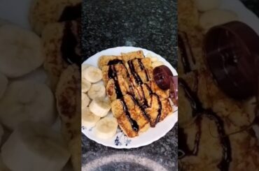 Quick Breakfast/Snacks|Sweet French Toast|Egg Bread Recipe|Sweet Egg Breadtoast#viralcookingshorts