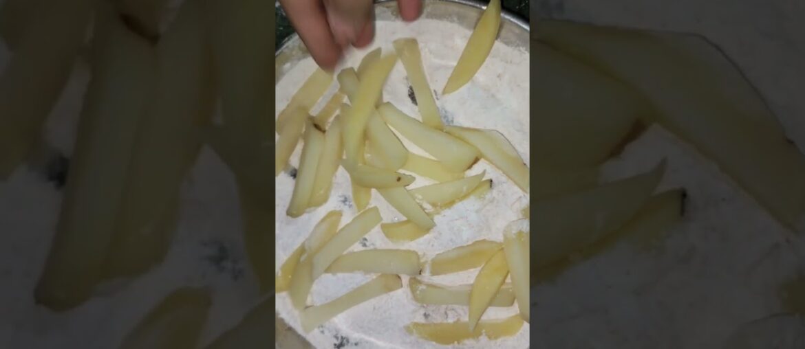 French fries recipe at home ! crispy potato ! #shorts