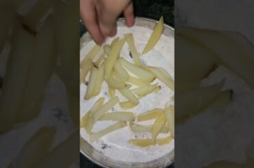 French fries recipe at home ! crispy potato ! #shorts
