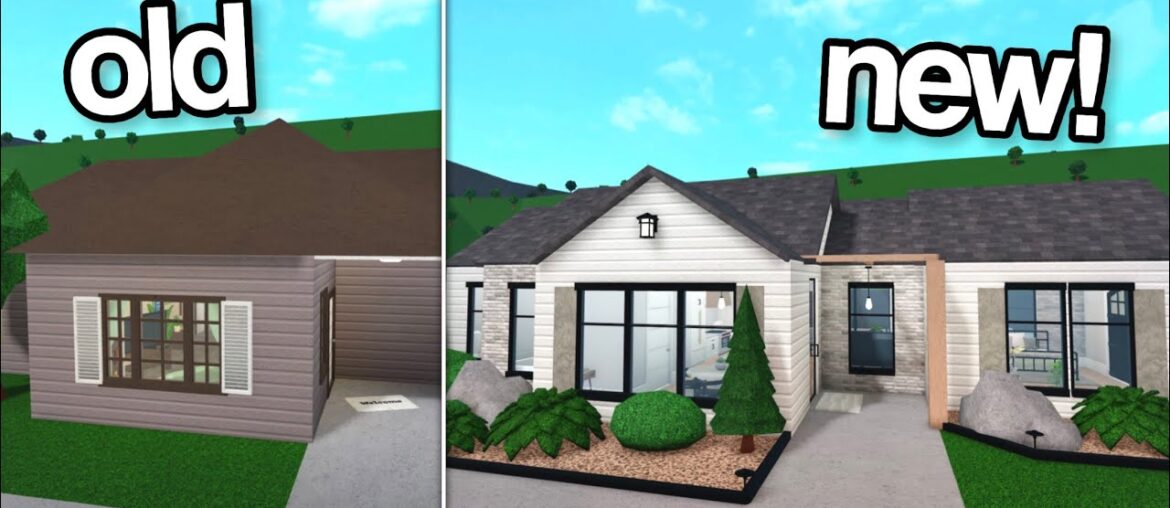 renovating a bloxburg starter into a MODERN HOUSE