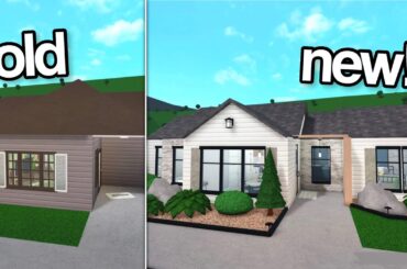 renovating a bloxburg starter into a MODERN HOUSE