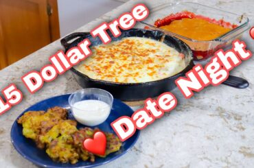 $15 Budget Dollar Tree Date Night Appetizer, Dinner, & Desert! | Gourmet Dollar Tree Meals