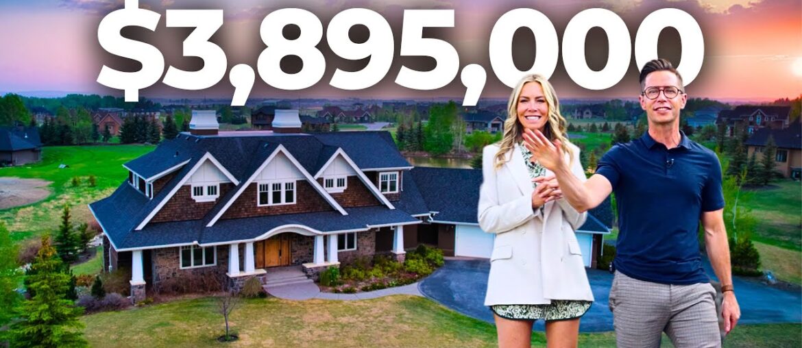 Inside a $3,895,000 Springbank French-Country Luxury Acreage with BOWLING ALLEY in Calgary!