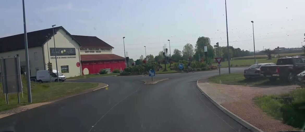 RV in France Wine area of Bourgogne