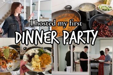 Hosting my first DINNER PARTY in my FIRST HOME!