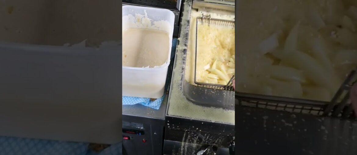 How To fry Potatoes| let's make French fries | frietje |Dirty Oil | #Dirty #fritter | Do not do this