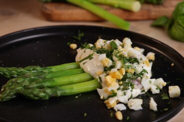 Here we go with the new recipe of asparagus from the French head chef !