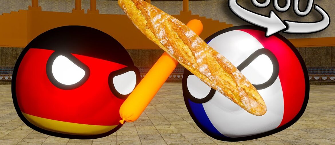 VR 360 FRANCE vs GERMANY FOOD FIGHT ARENA!