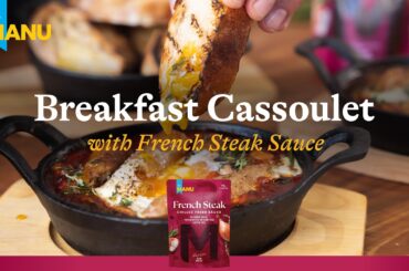 Breakfast Cassoulets with French Steak Sauce by Manu