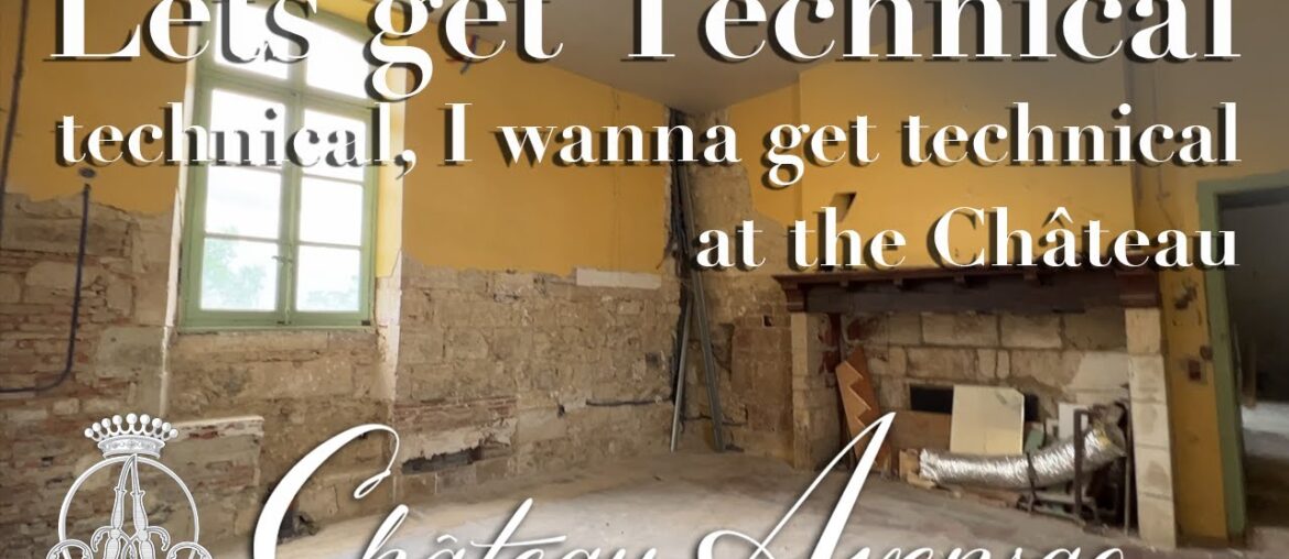 New infrastructure mains have been installed and now we have to hide them. At Chateau Avensac