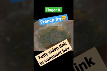 finger& French fry  jat pat banaye vo bhi ghar me #resturent style #ytshort #trending #viral #short