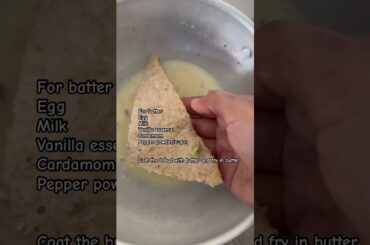 French toast #enjoy #food #trendingshorts #shortsfeed #breadrecipe #frenchtoast