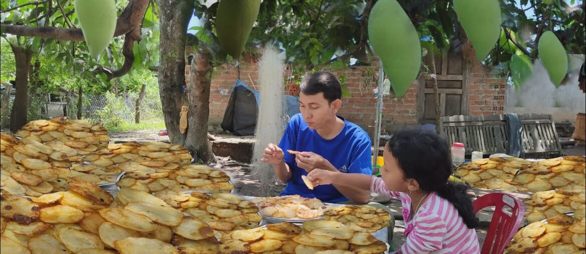 Poor family- harvest 100 mangoes buried in the ground, potato, french fries -Cooking-Gardening-Ep 14