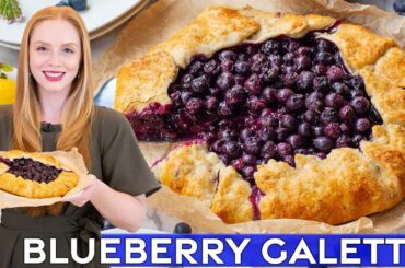 Easy Lemon Blueberry Galette Recipe | The Best Blueberry Pie!