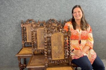 French Antique Hunting Chairs - 19th Century Artistry | EuroLuxHome.com