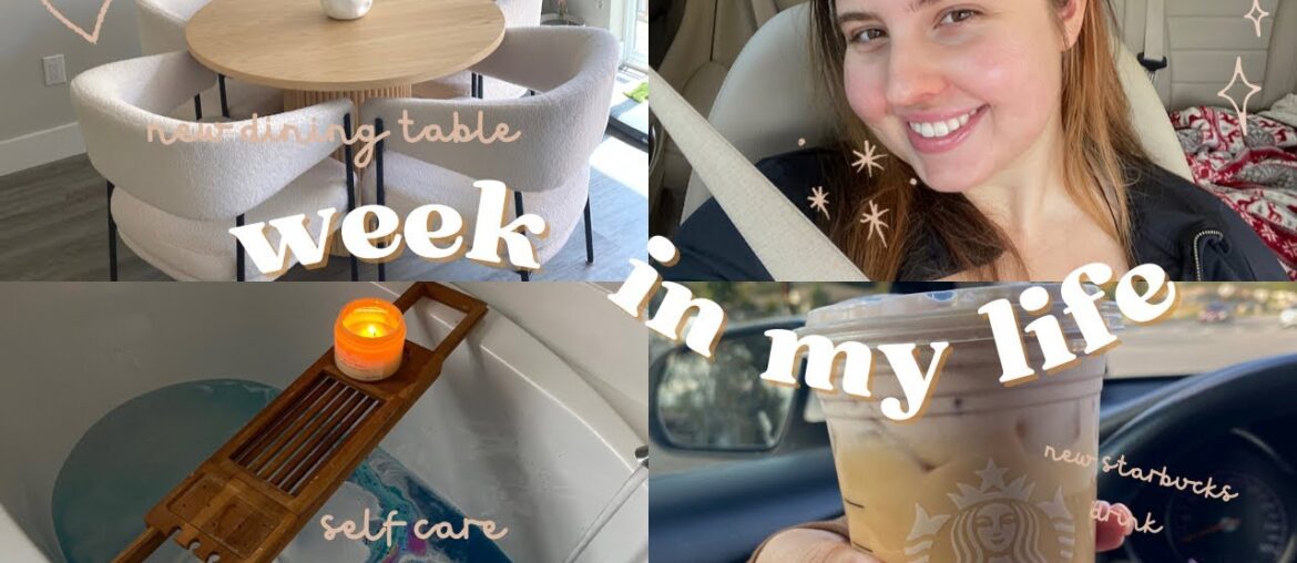 WEEKLY VLOG: trying new starbucks drink, MY DINING TABLE IS HERE, we adopted a dog & more WEEKLY VLOG: trying new starbucks drink, MY DINING TABLE IS HERE, we adopted a dog & more
