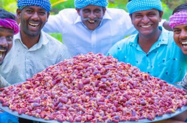 2000 CHICKEN HEARTS FRY | Spicy Hearts Recipe Cooking in Village | Chicken Parts Recipes