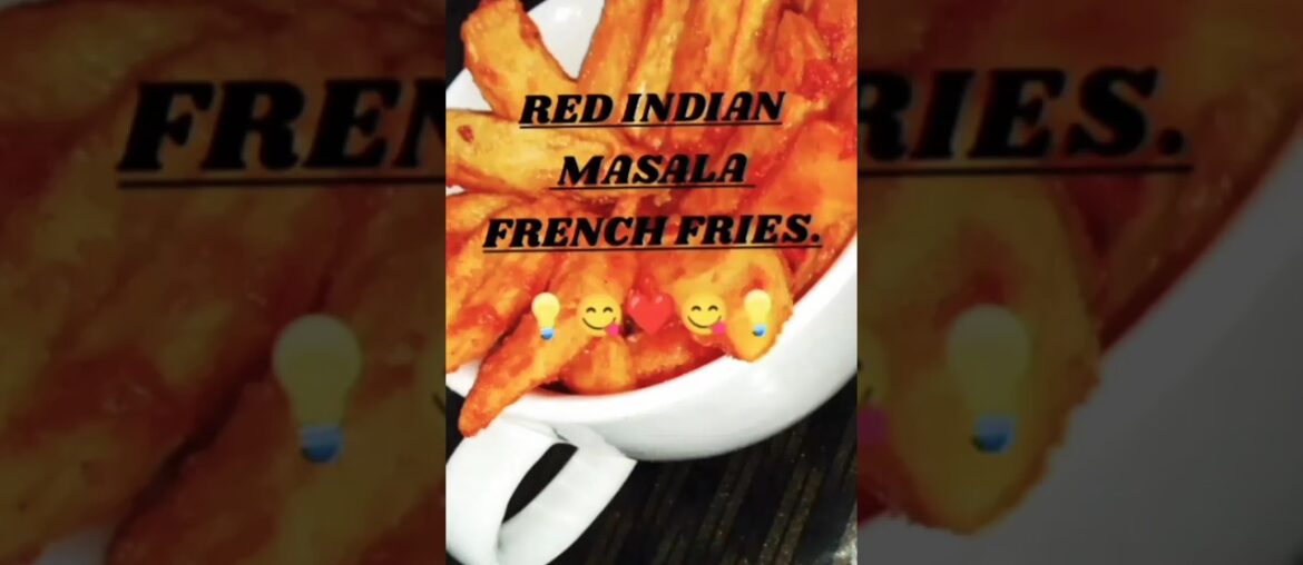 Red indian masala french fries  with mix sauce  #recipe #summervibes #bestsnacks #shorts #viral #sv