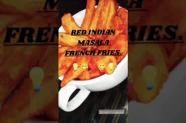 Red indian masala french fries  with mix sauce  #recipe #summervibes #bestsnacks #shorts #viral #sv