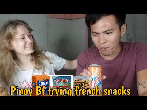 MY PINOY BOYFRIEND TRIES FRENCH SNACKS FOR THE FIRST TIME MY PINOY BOYFRIEND TRIES FRENCH SNACKS FOR THE FIRST TIME