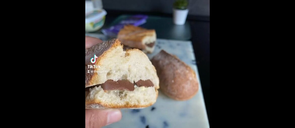 French snack ?! Chocolate sandwich with butter! #food #french #snack #shorts
