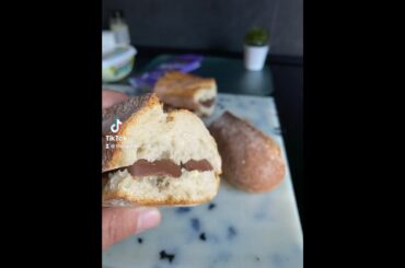 French snack ?! Chocolate sandwich with butter! #food #french #snack #shorts