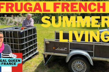 Frugal French Summer Living - #waterstorage #ibc #gardening #gardenfurniture #upcycle #water
