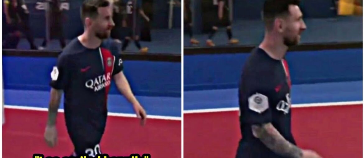 Lionel Messi's reaction after his last game with PSG ended