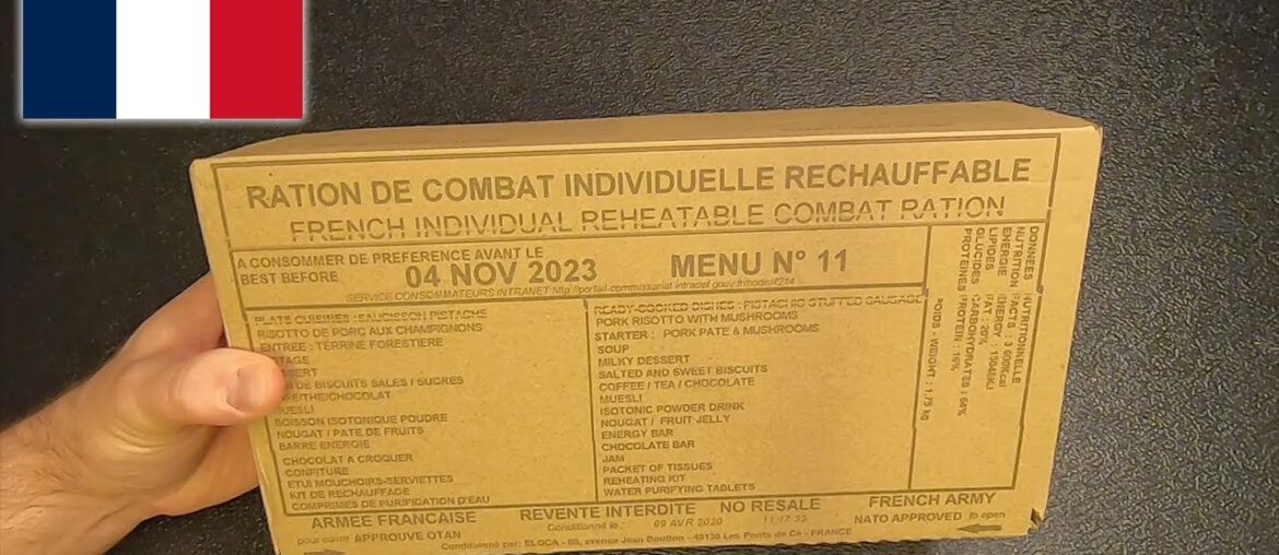 2020 French Individual Combat Ration – Menu 11 2020 French Individual Combat Ration - Menu 11