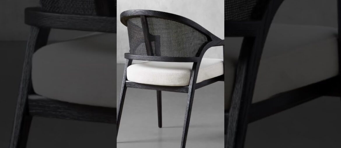 Classic French mid century modern dining arm chair. #diningchair  #midcenturydiningchair