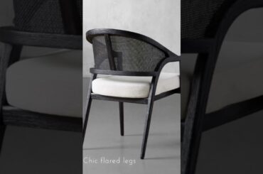 Classic French mid century modern dining arm chair. #diningchair  #midcenturydiningchair