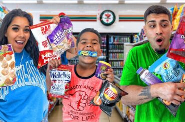 Eating Only GAS STATION FOOD For 24 Hours!!