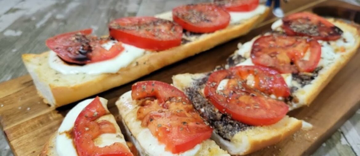 Simple Caprese Garlic Bread