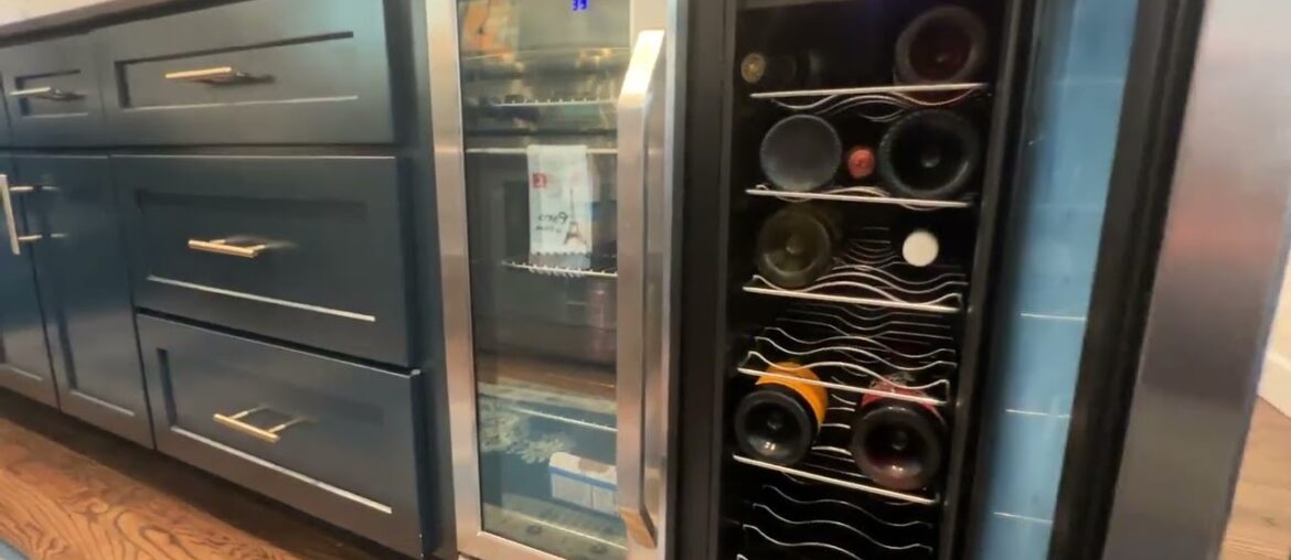 NewAir 18 Bottle 60 Can French Door Wine & Beverage Cooler