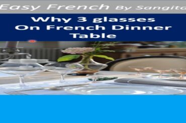 Easy French| Why 3 Glasses On French Dinner Table?#viralvideo #youtubeshortsviral #french