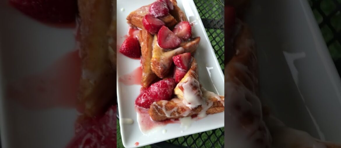 Strawberries and cream French toast. #houstonarea #food #foodie #frenchtoast #privatechef #brunchbae
