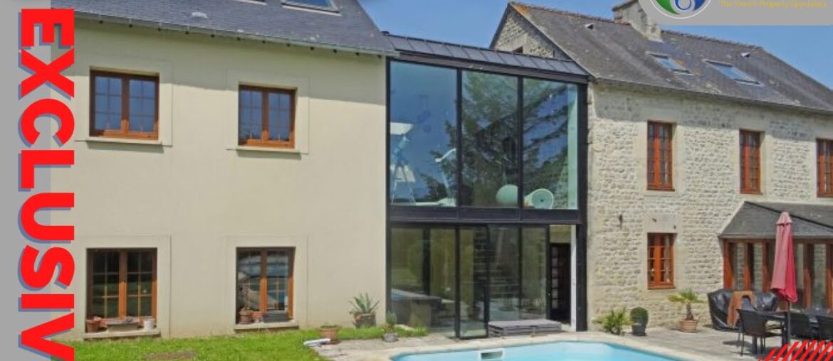 FRENCH PROPERTY FOR SALE - Luxury 5 bedroom house with pool in Normandy