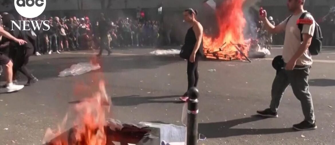 Massive protests break out in France Massive protests break out in France