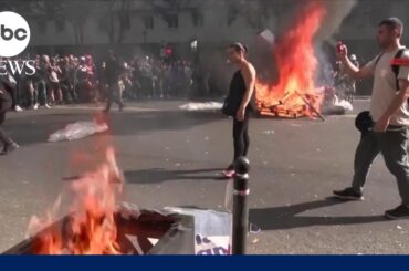 Massive protests break out in France
