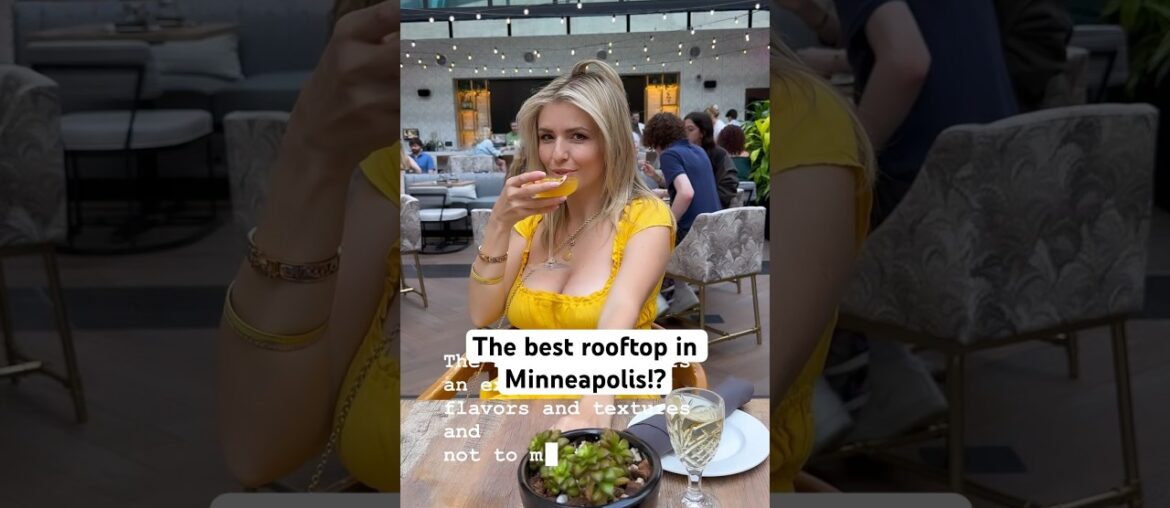 The best rooftop in Minneapolis! Craft cocktails, French fare, city views at Blondette. #minneapolis