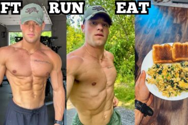 INSANE DAY OF TRAINING + EATING| HYBRID ATHLETE 1.5 WEEKS OUT FROM BODYBUILDING SHOW| 1800 CALORIES